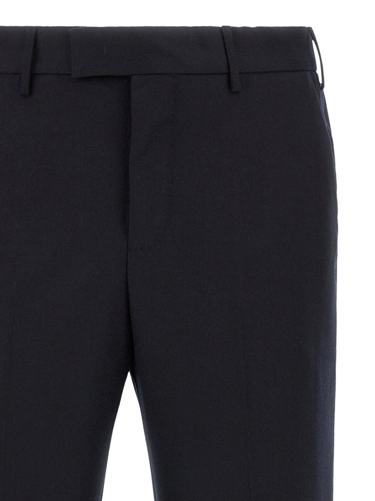Blue Virgin Wool Dress Pants