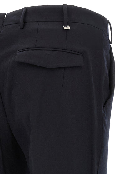 Blue Virgin Wool Dress Pants