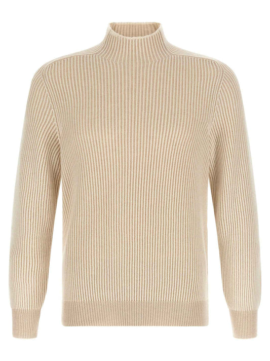 Beige Cashmere Cardigan