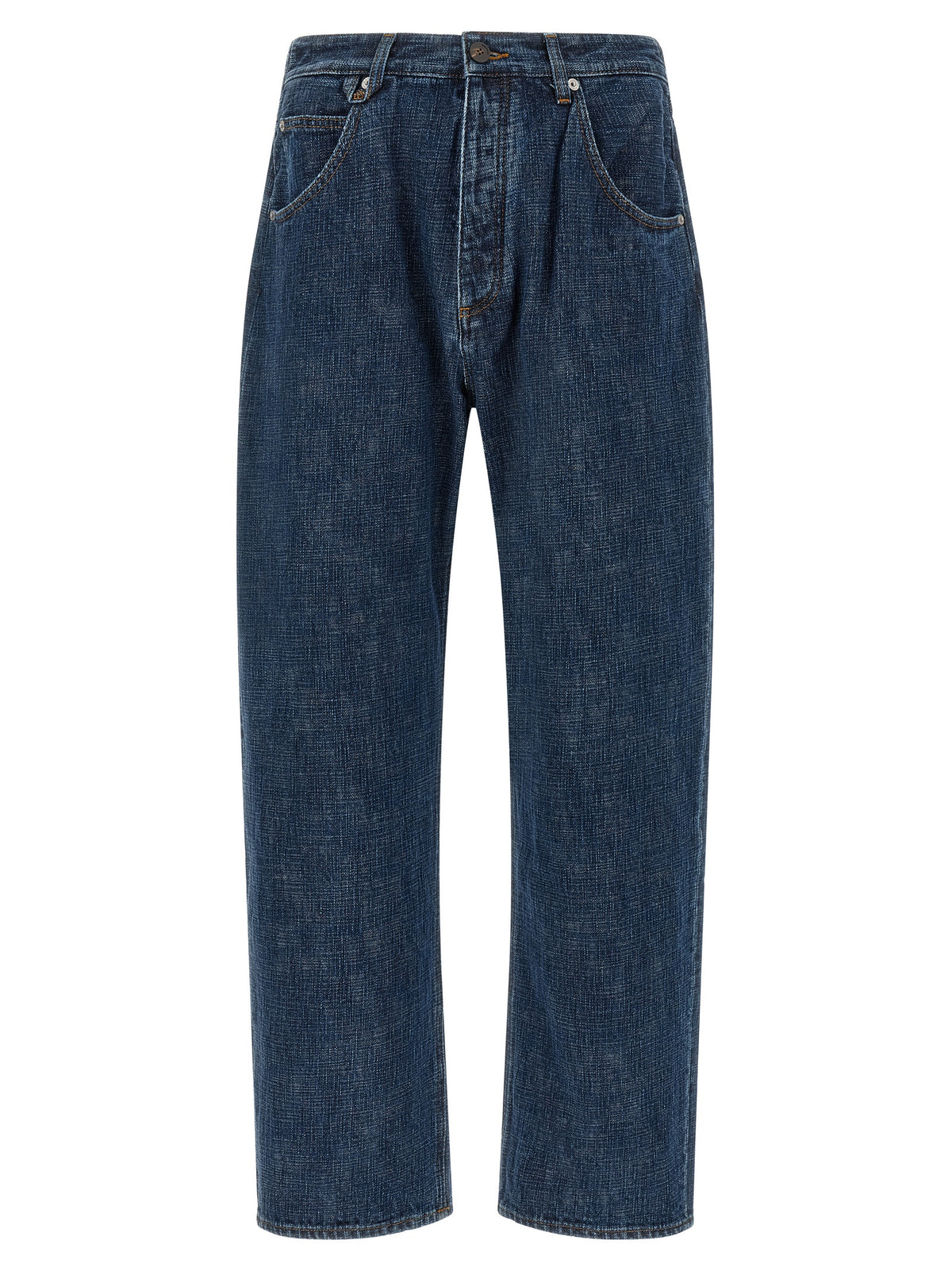 Blue Organic Cotton Relaxed Fit Jeans