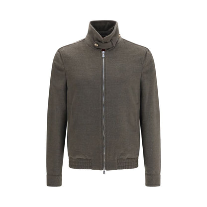Gray Wool Oves Aries Full-Length Jacket