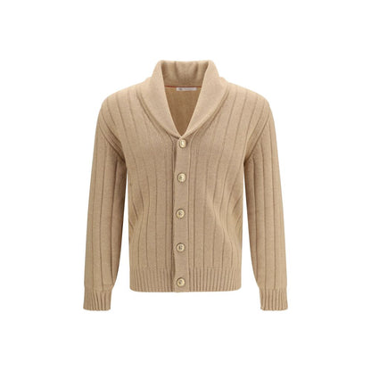 Beige Cashmere Cardigan