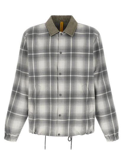Gray Cotton Full-Length Jacket
