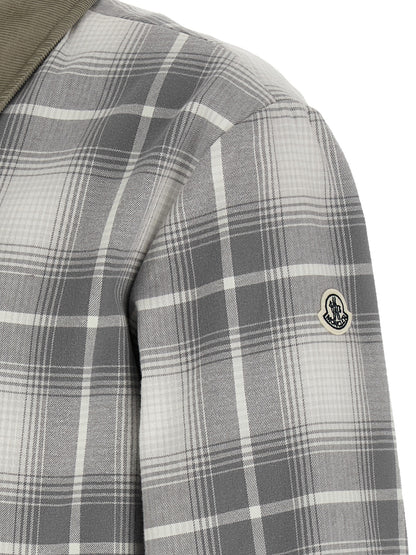 Gray Cotton Full-Length Jacket