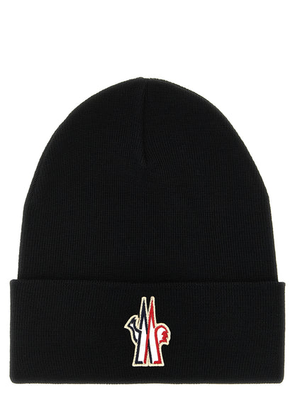 Black Virgin Wool Beanie