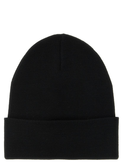 Black Virgin Wool Beanie