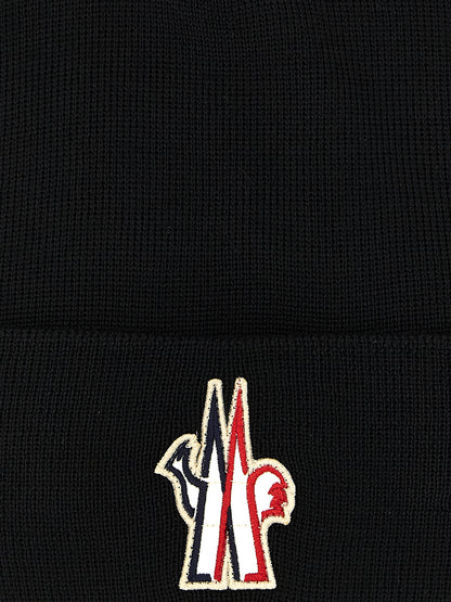 Black Virgin Wool Beanie