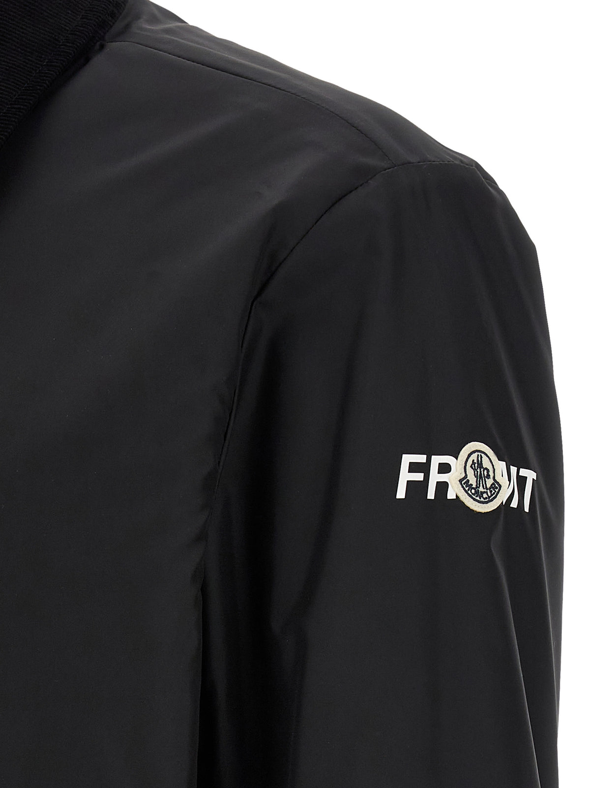 Bicolor Cotton Full-Length Jacket