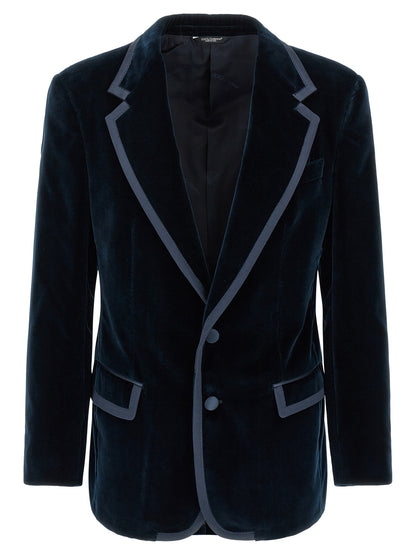 Blue Cotton Blazer