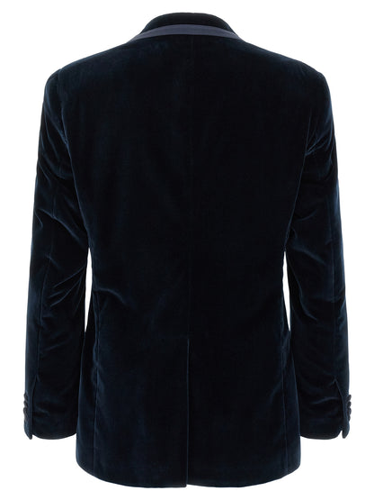 Blue Cotton Blazer