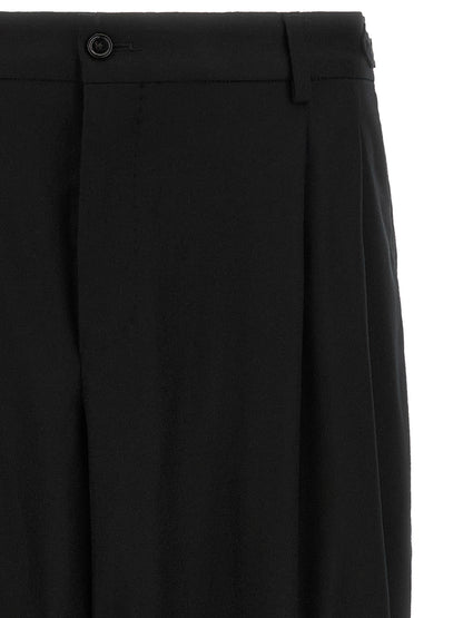 Black Virgin Wool Dress Pants