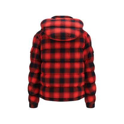 Red Cotton Full-Length Jacket