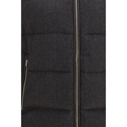 Gray Goose Down Full-Length Jacket