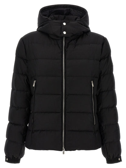 Black Wool Full-Length Jacket
