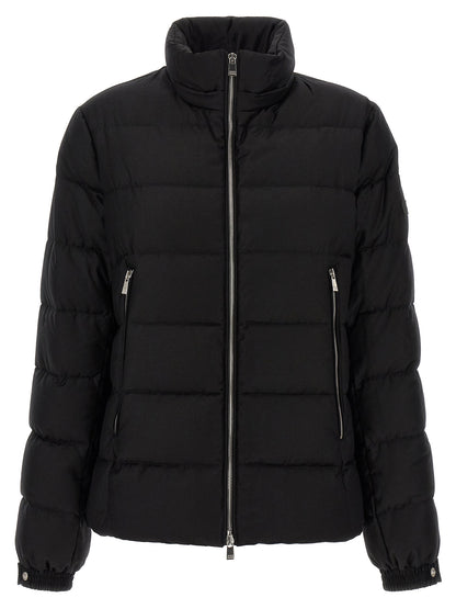 Black Wool Full-Length Jacket