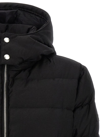 Black Wool Full-Length Jacket