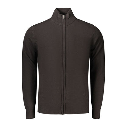 Black Acrylic Men's Cardigan