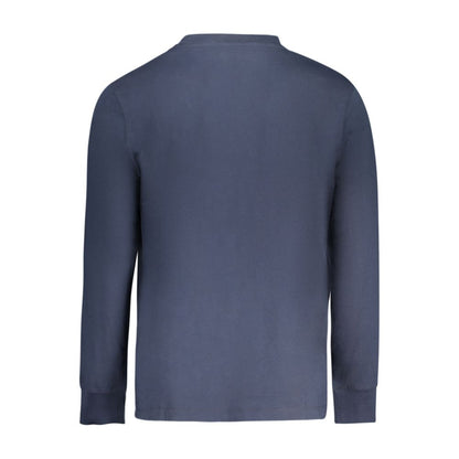 Blue Cotton Men's T-Shirt