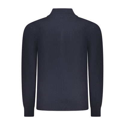 Blue Acrylic Men Sweater