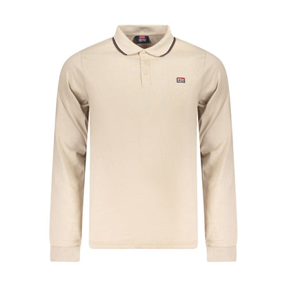 Beige Cotton Men's Polo