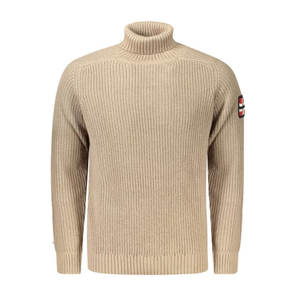 Beige Acrylic Men's Sweater