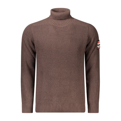 Brown Acrylic Men's Sweater