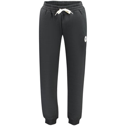 Black Cotton Athletic Pants