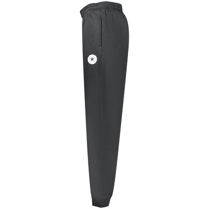 Black Cotton Athletic Pants