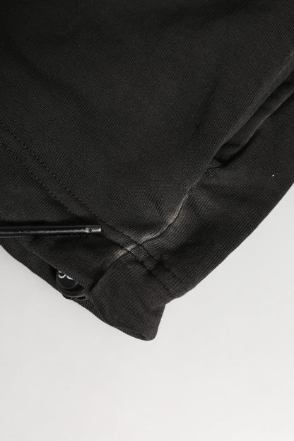 Black Cotton DG Shield Hooded Sweatshirt Sweater