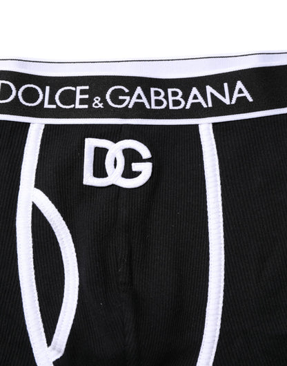Black DG Interlock Regular Boxer Underwear