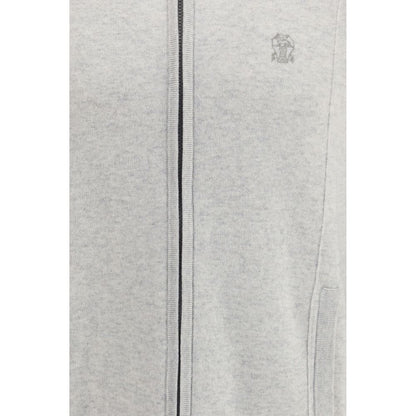 Gray Cashmere Cardigan