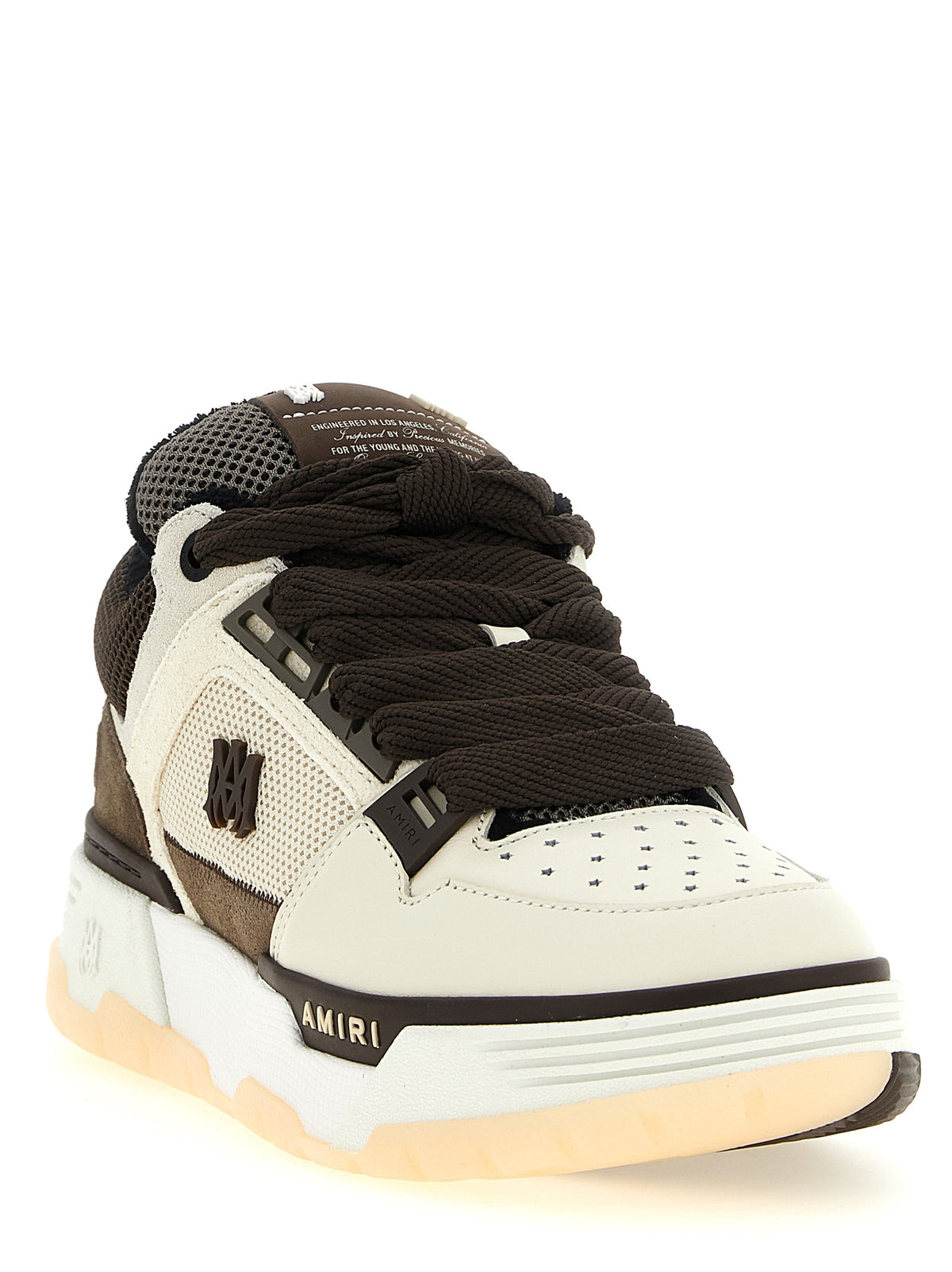 Brown Calfskin Chunky Sneakers