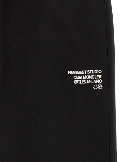 Black Cotton Casual Pants
