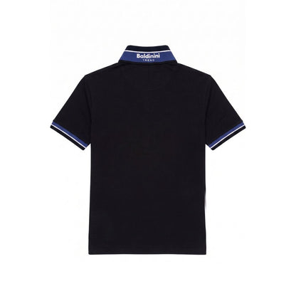 Blue Cotton Men's Polo-Shirt