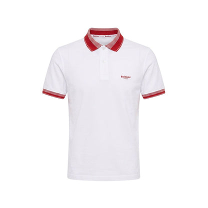 White Cotton Men Polo