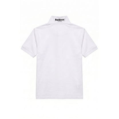 White Cotton Men Polo