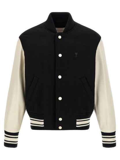 Bicolor Virgin Wool Bomber