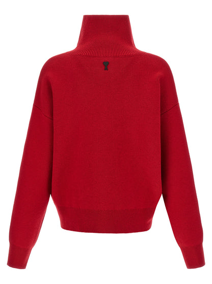 Red Wool Cardigan