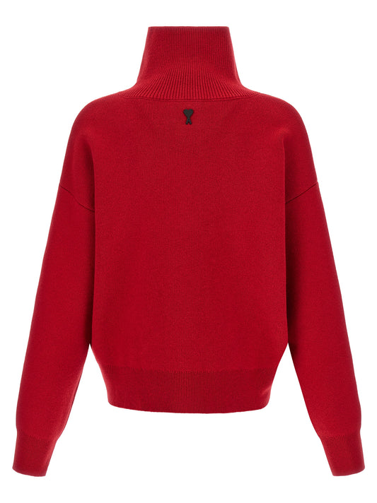Red Wool Cardigan