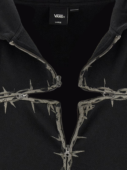Black Cotton Sweatshirt
