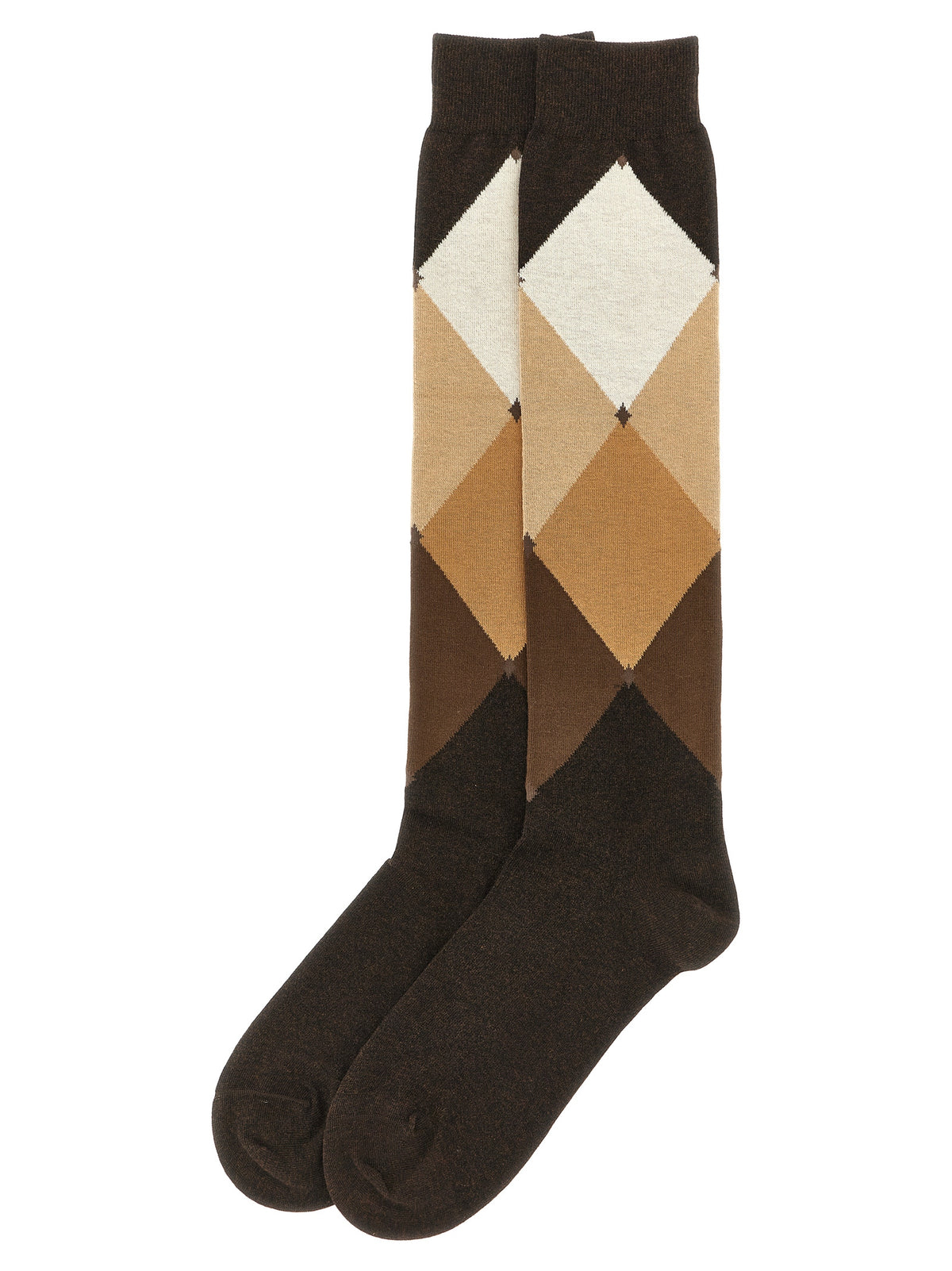 Brown Cotton Socks