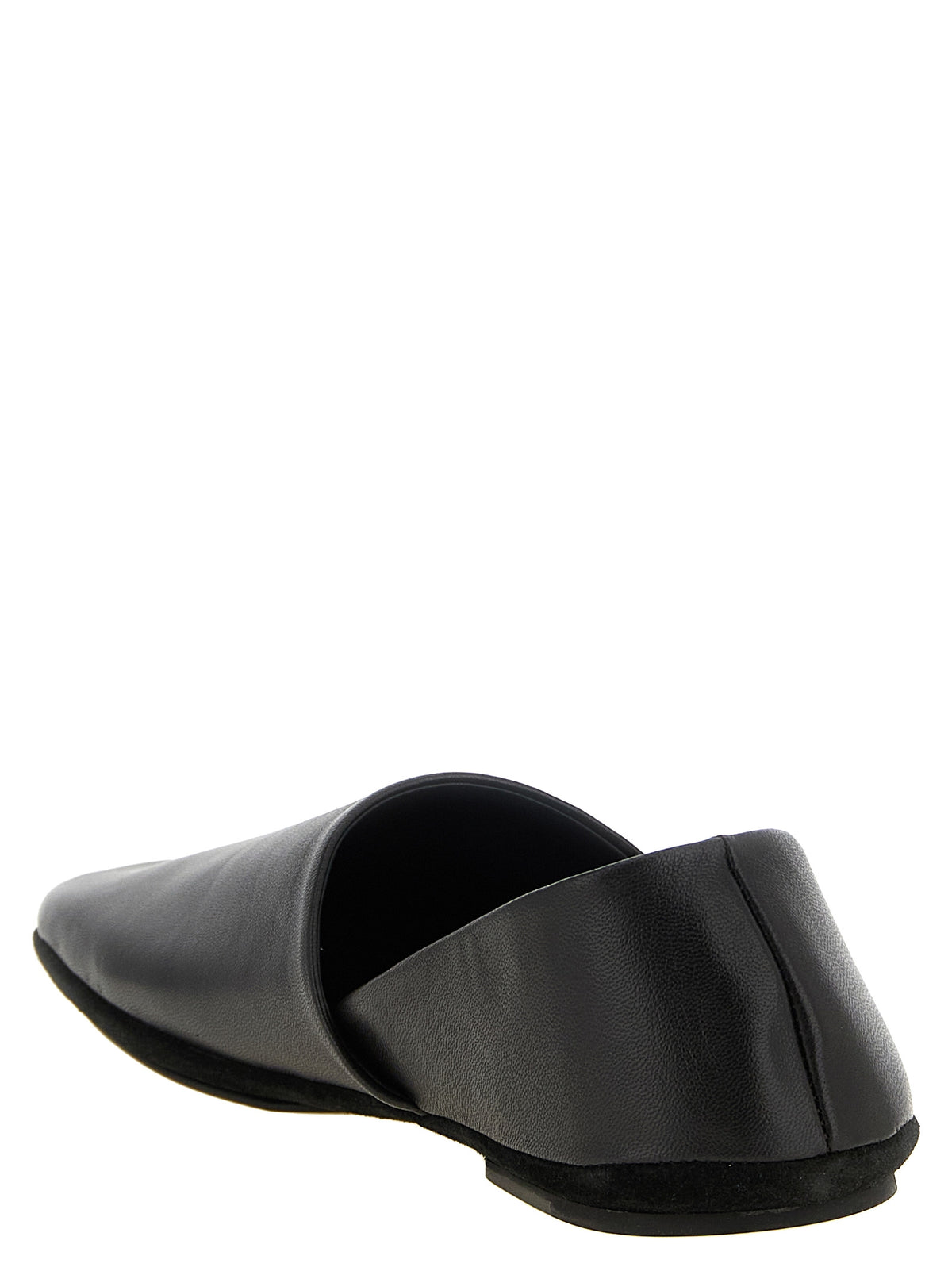 Black Lamb Leather Slip-On Loafers