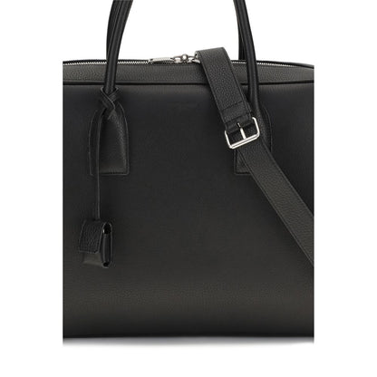 Black Calf Leather Bos Taurus Handbag