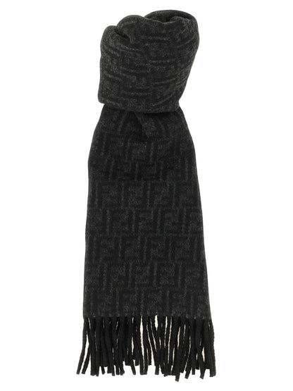 Black Wool Foulard