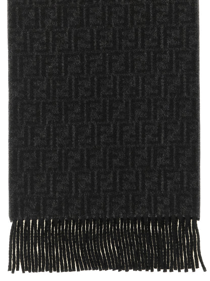 Black Wool Foulard