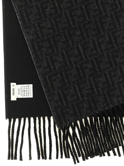 Black Wool Foulard