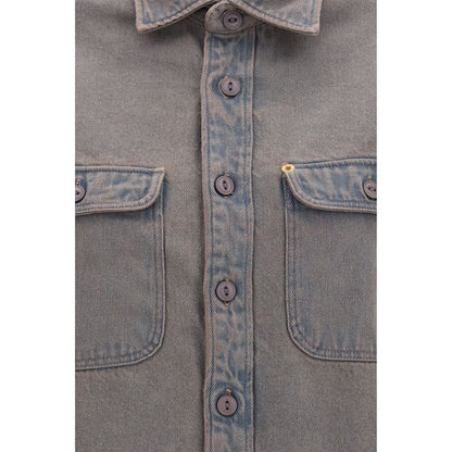 Gray Denim Shirt