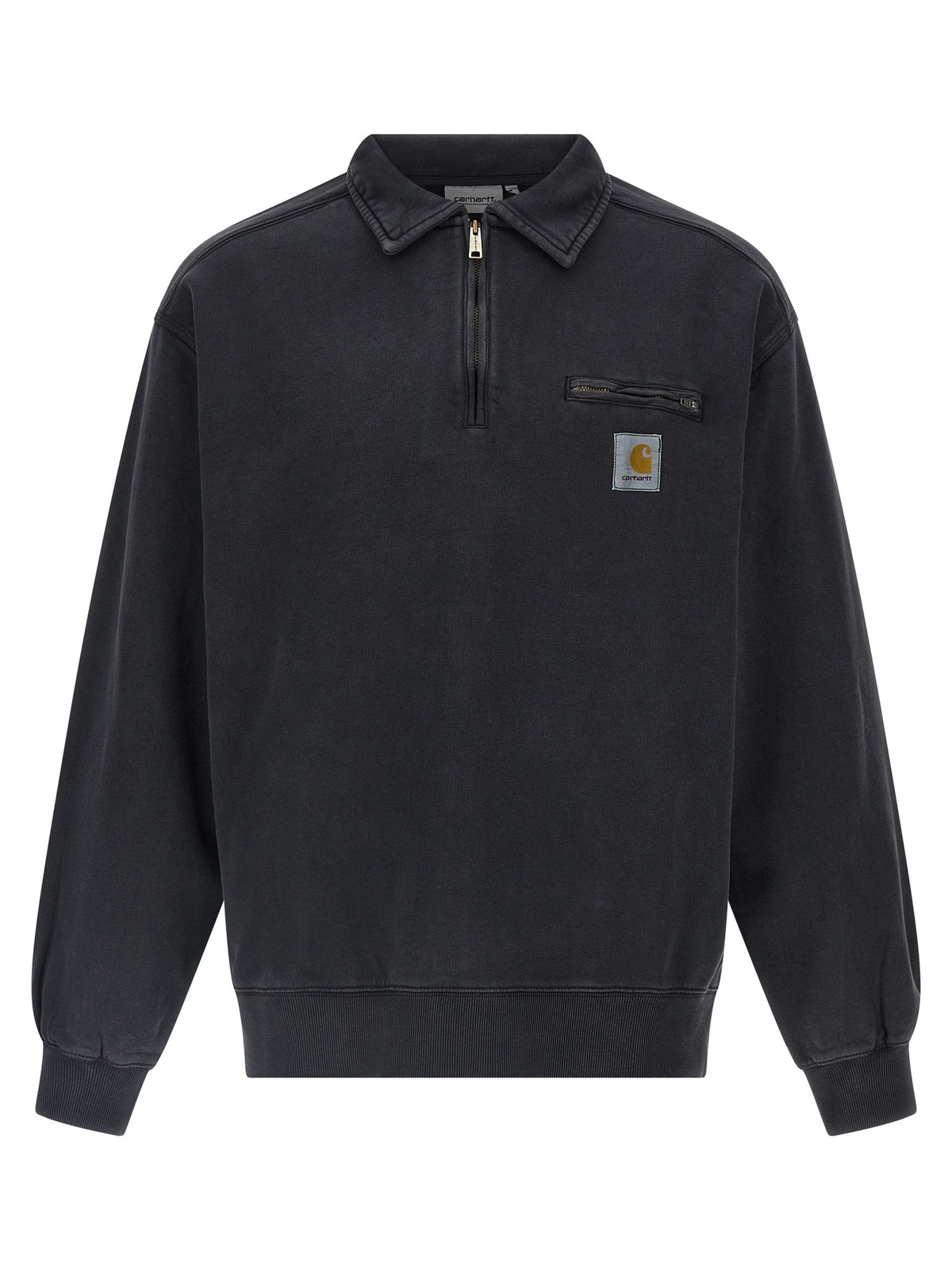 Black Cotton Sweatshirt
