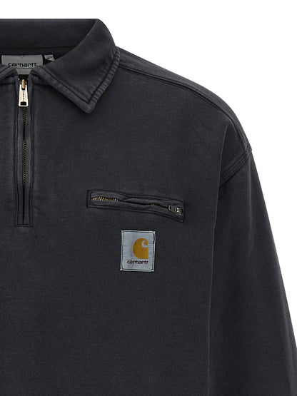Black Cotton Sweatshirt