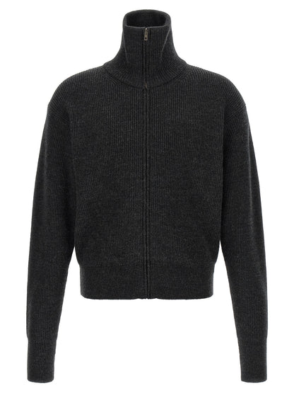 Gray Wool Cardigan